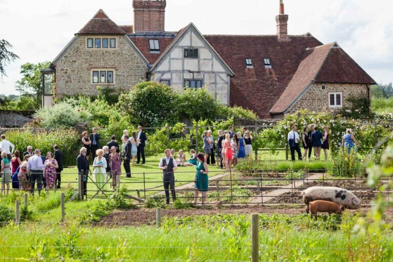 old country house grittenham barn with pretty gardens