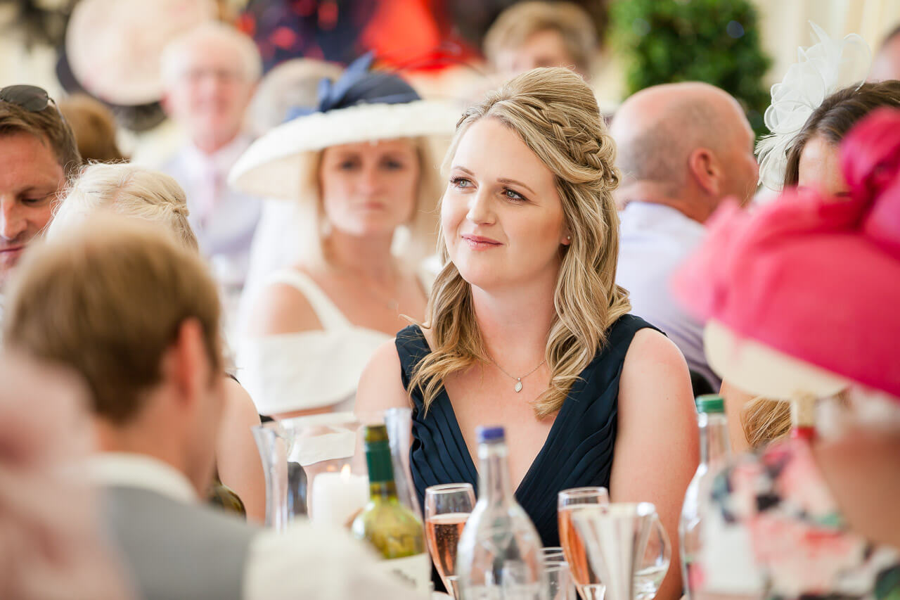 guest listening to speech