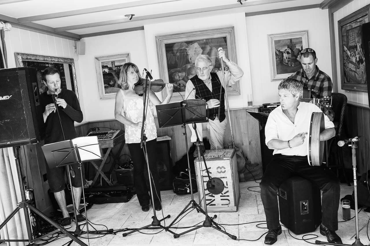 folk band playing