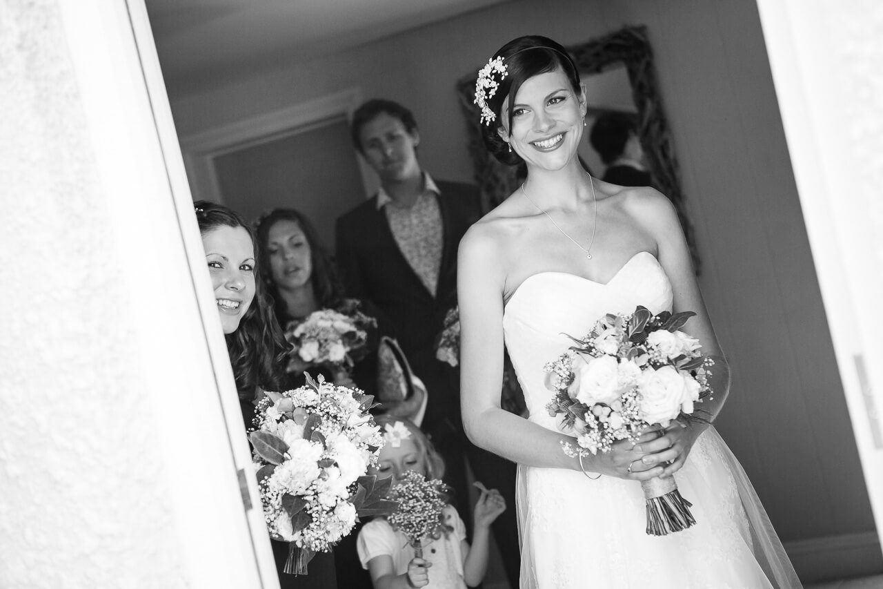 bride smiling 