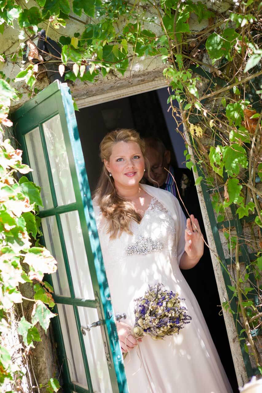 bride walking to ceremony