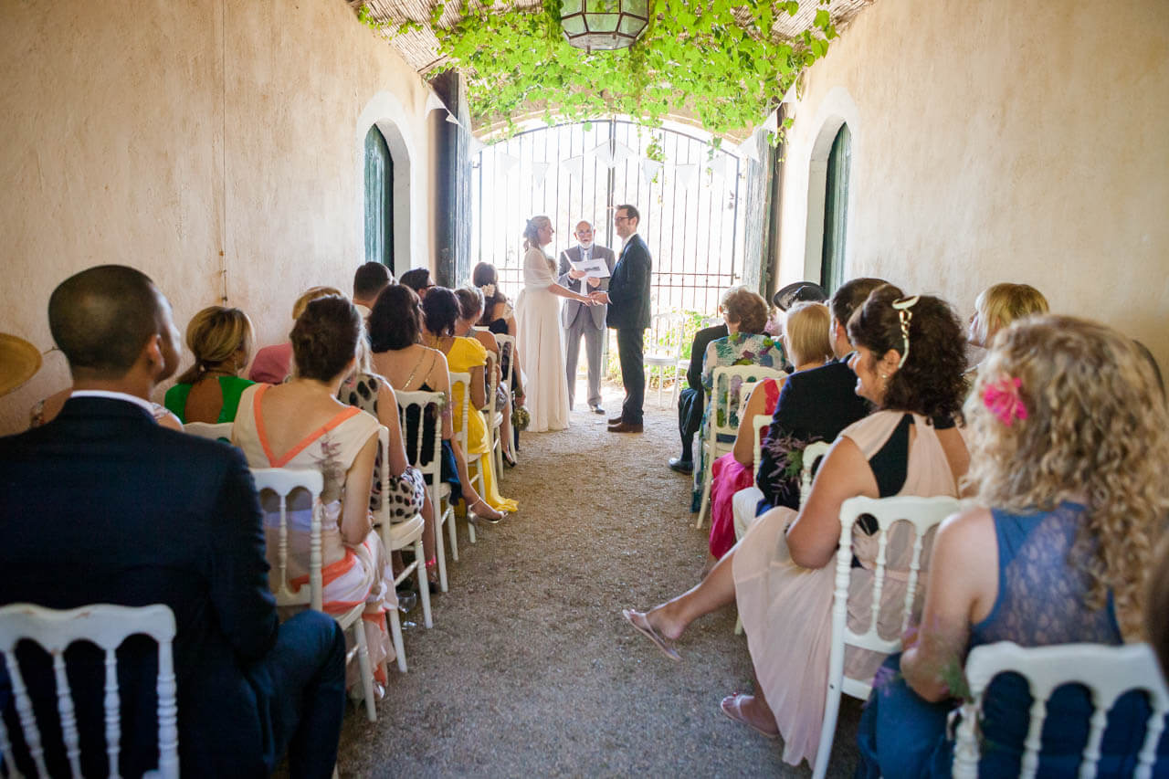 courtyard wedding