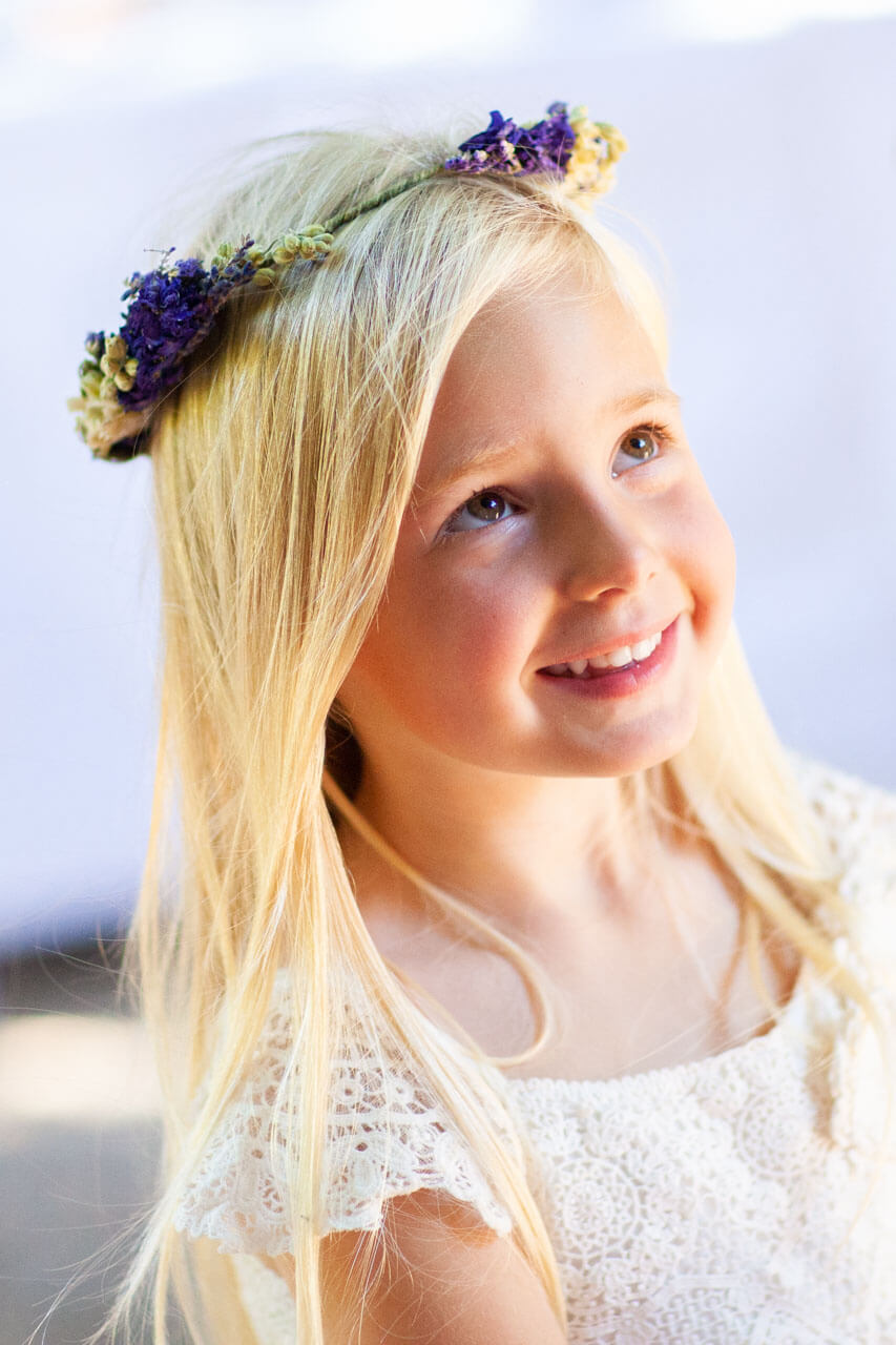 bridesmaid smiling