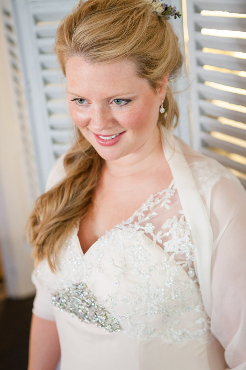 bride in dress