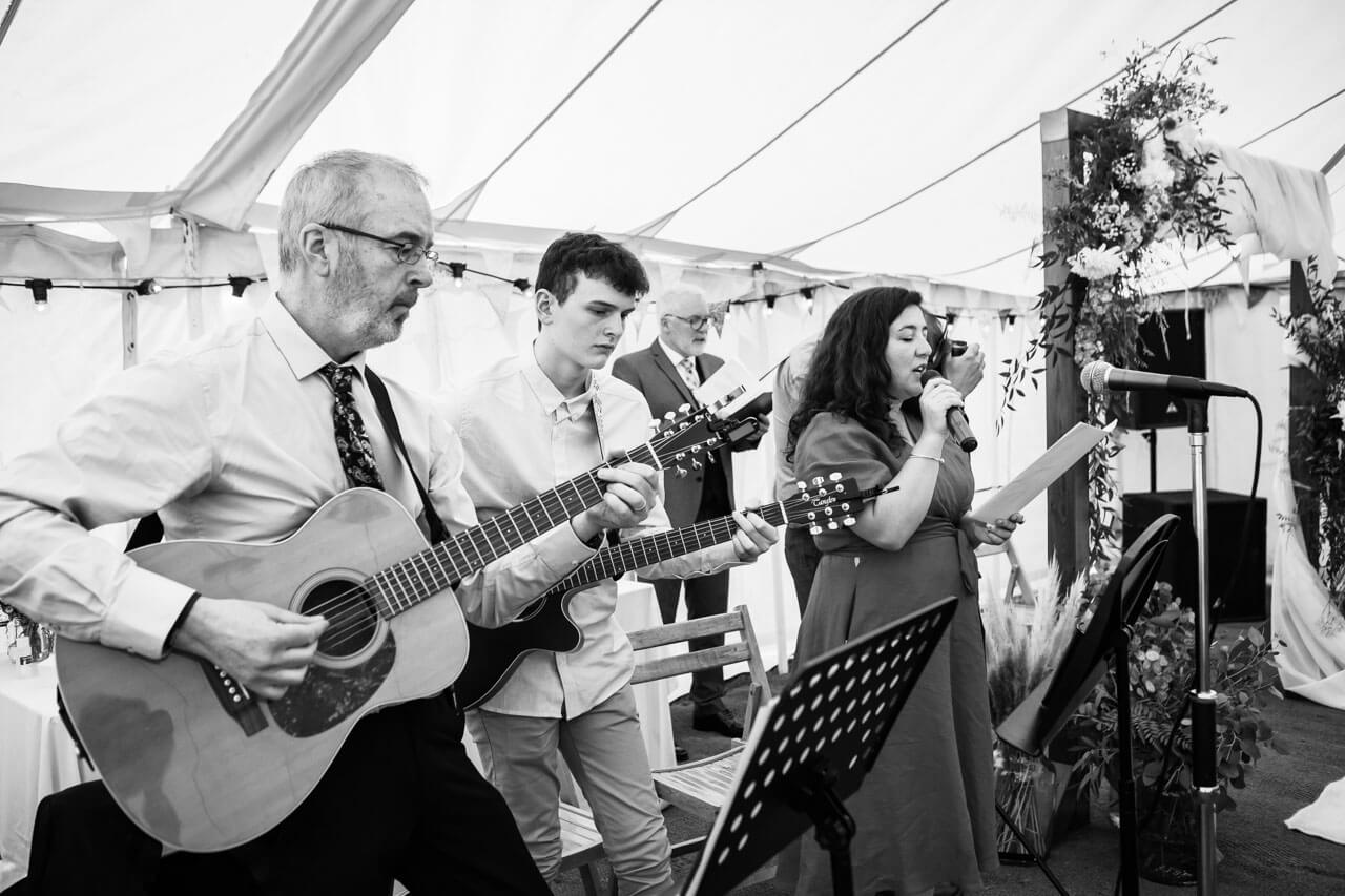 musicians play during ceremony