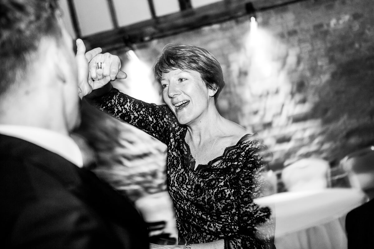 mother of the bride dancing on dance floor