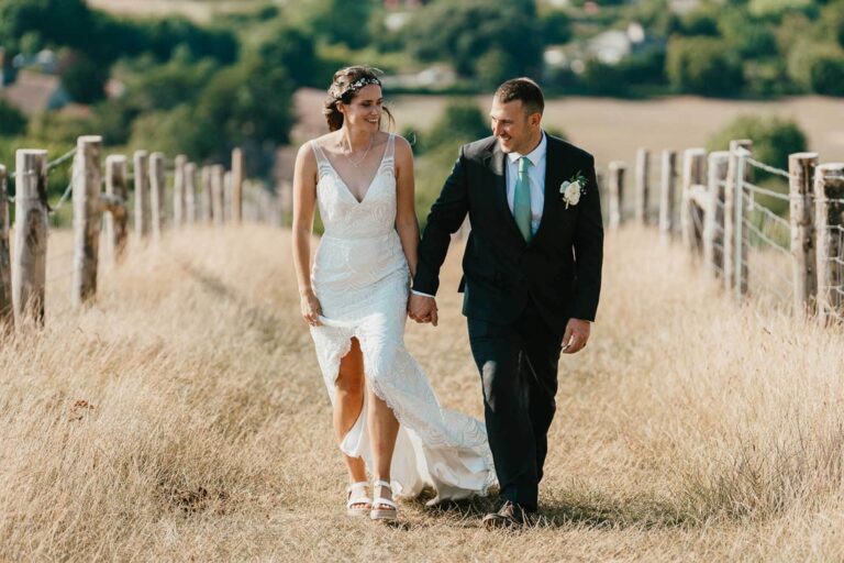 Rural sussex wedding South Downs