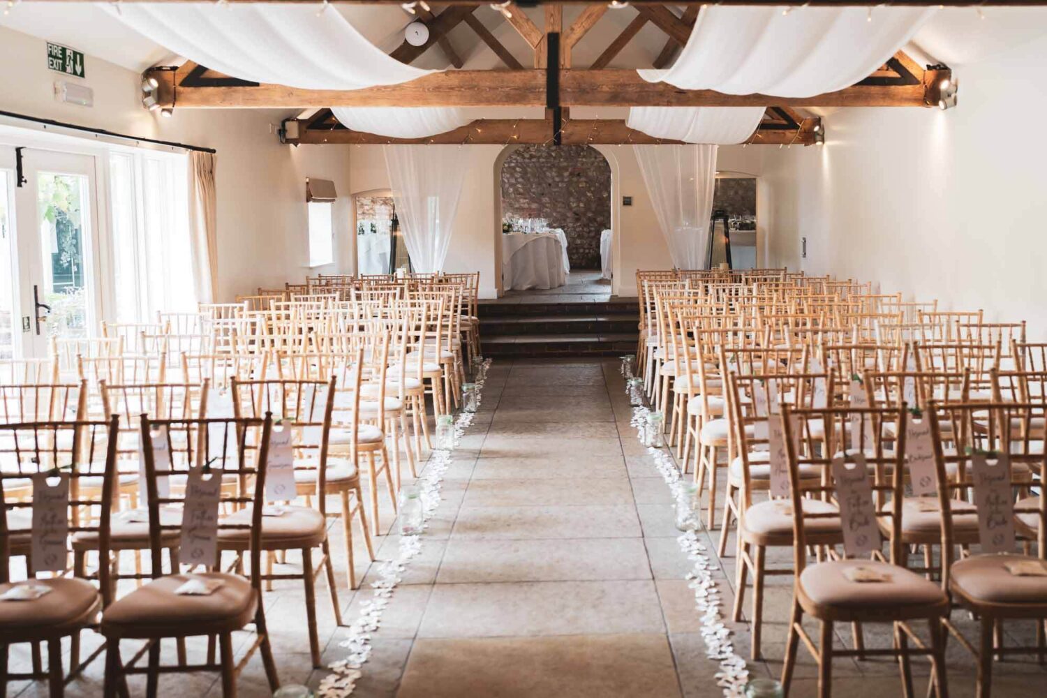 ceremony room empty shot at farbridge