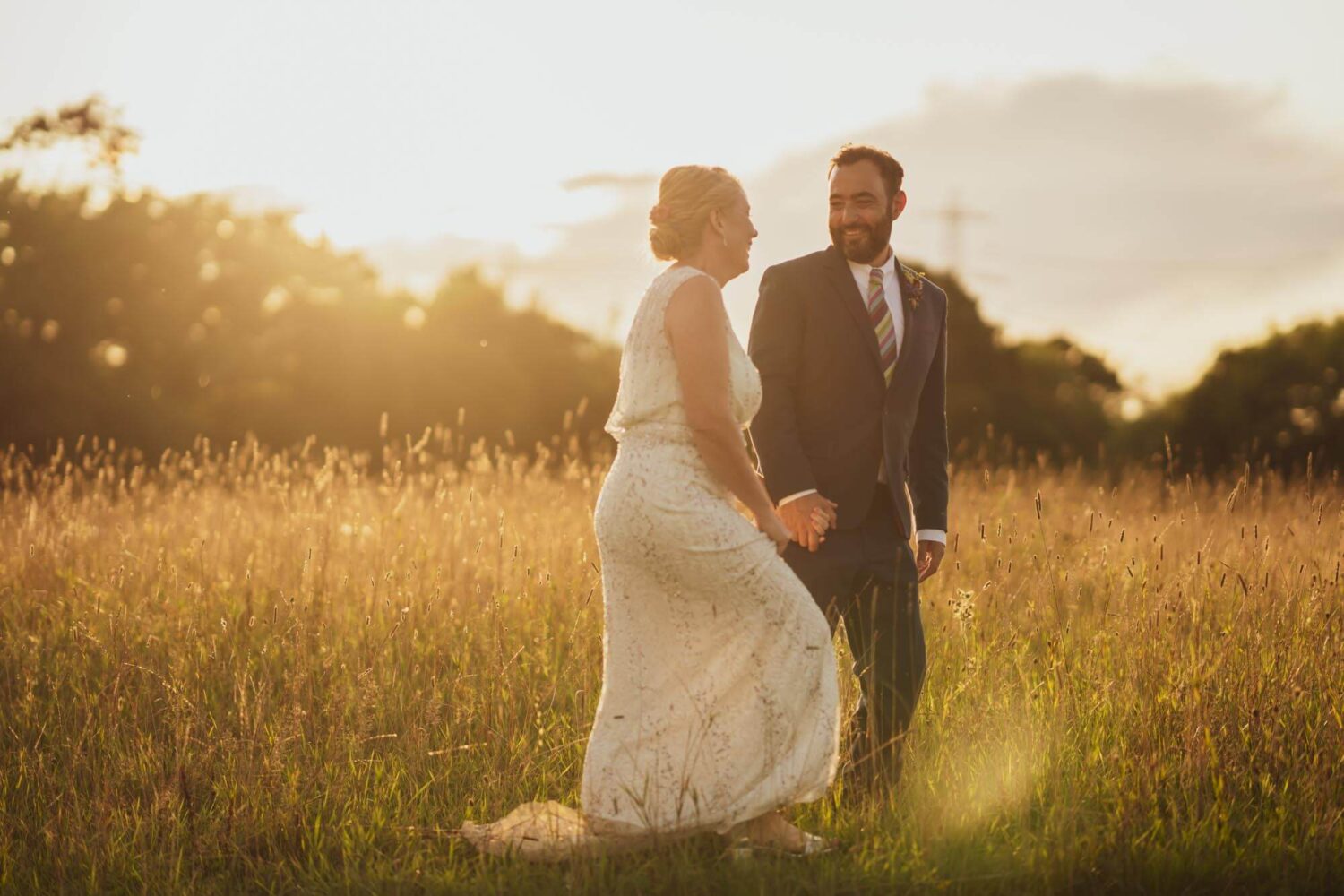 bride and groom portrait