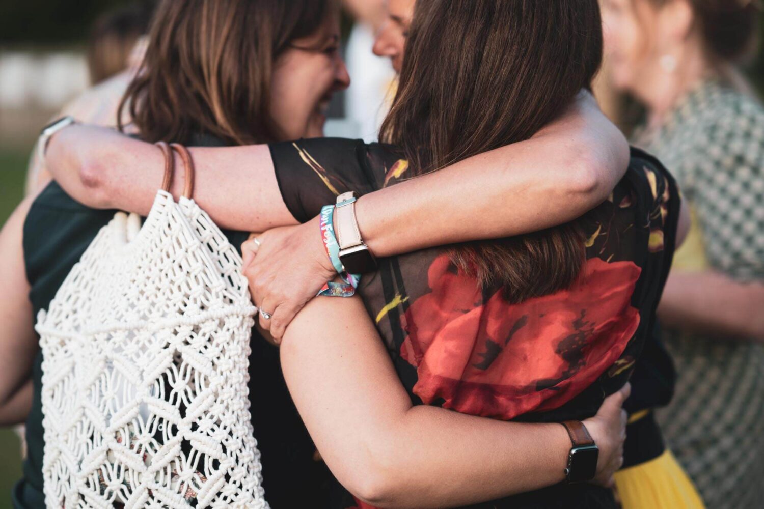guests hugging