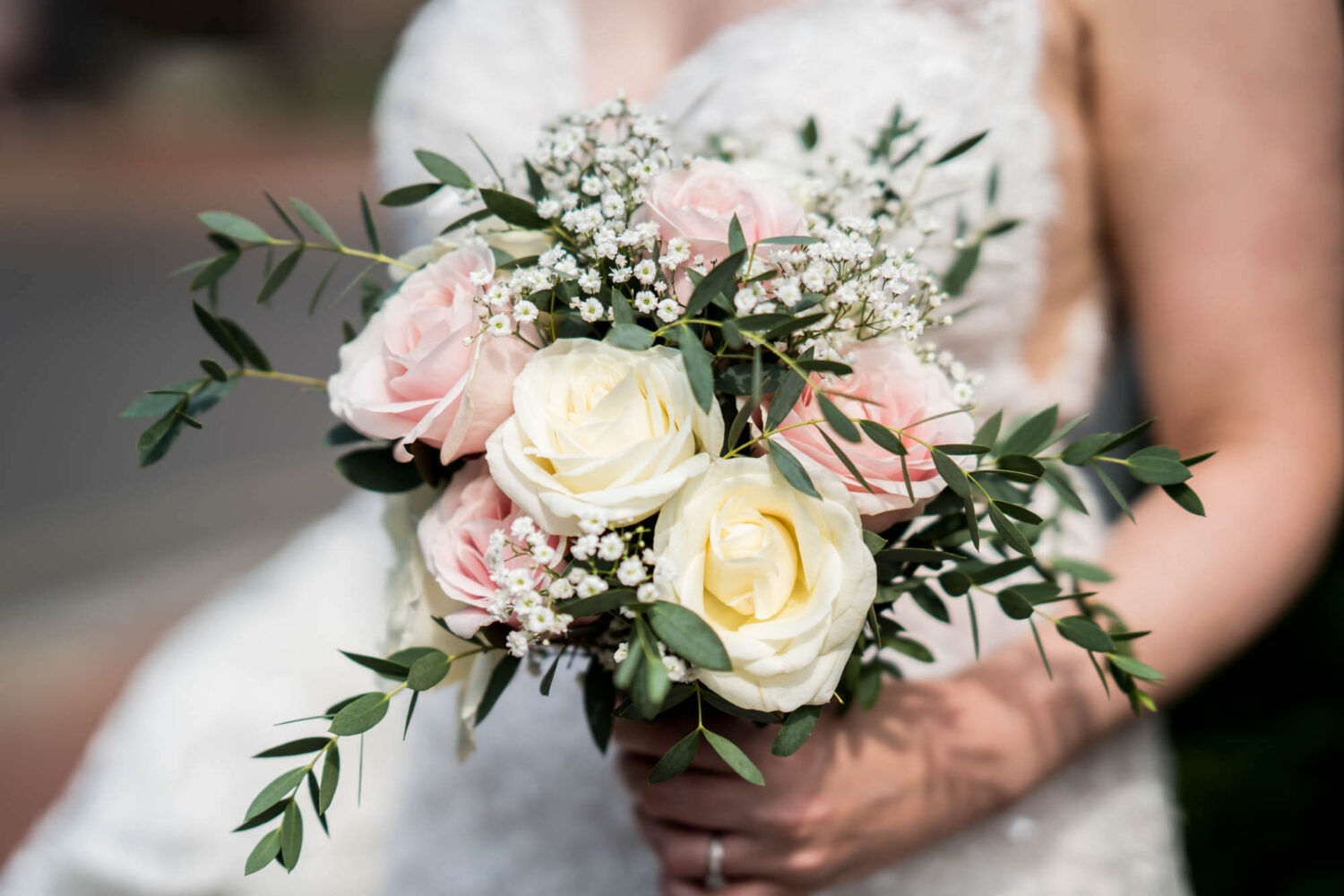 close up on bouquet