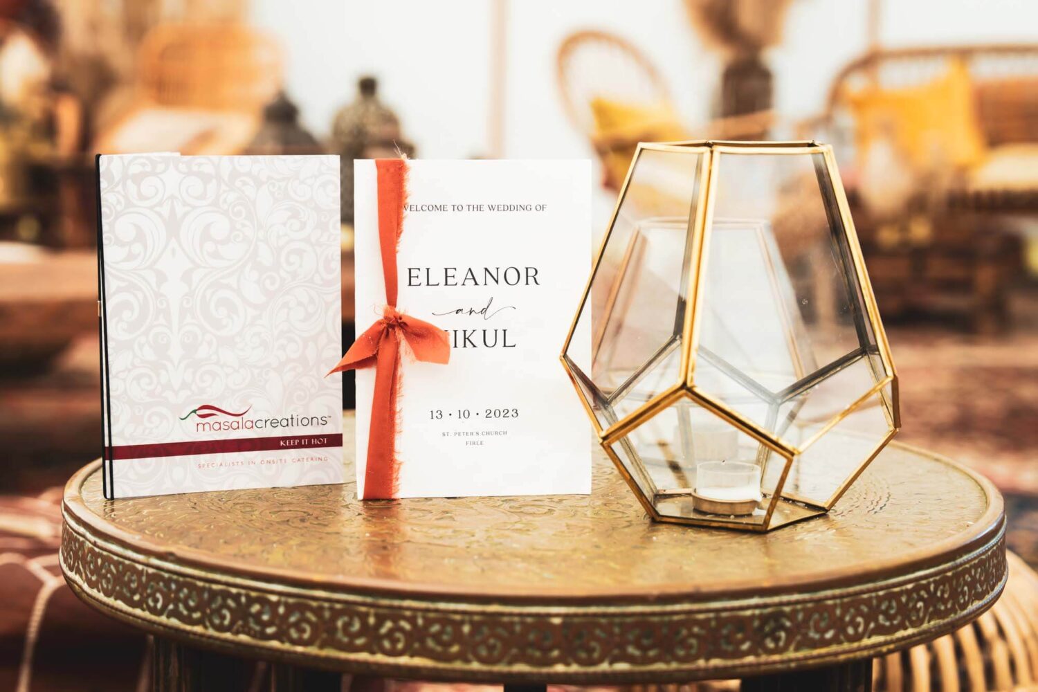 gorgeous invitation of their firle place wedding