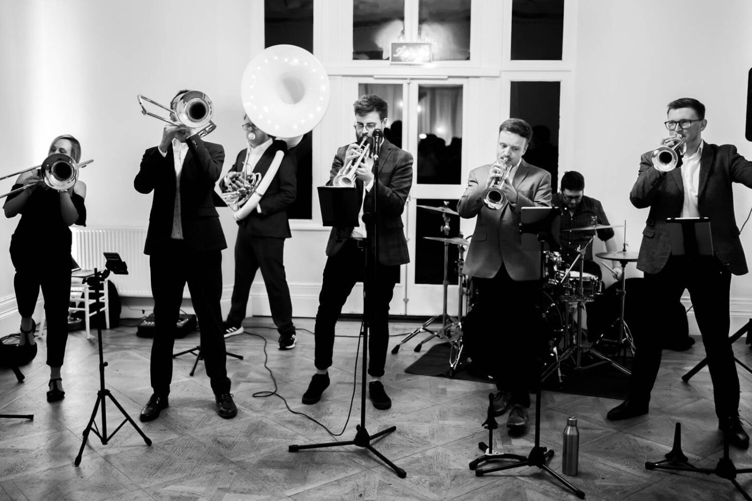brass band in action at highley manor