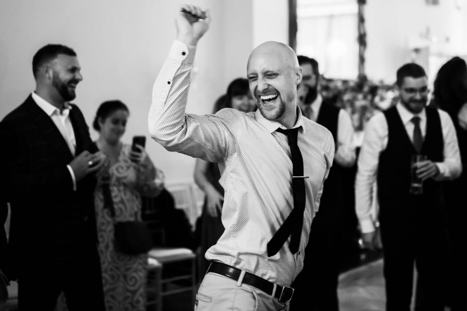 guests busting a dance move