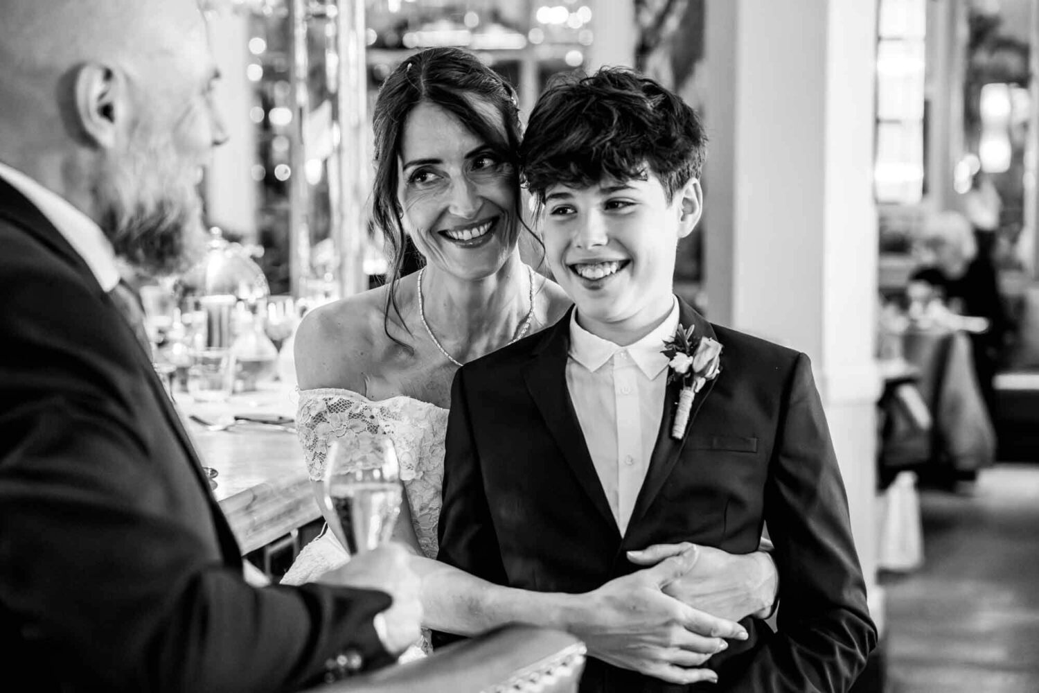 mother-and-son-smiling-brighton-town-hall-wedding